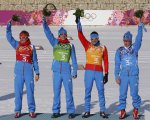 Мужская эстафета по лыжным гонкам Олимпиаде 2014