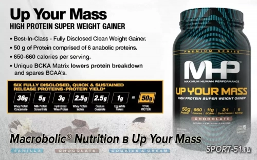 Macrobolic® Nutrition в Up Your Mass